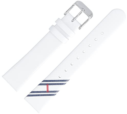 Tommy Hilfiger Uhrenarmband 17mm Leder Weiss - 679302377