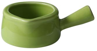 Gravy Bowl Fashion Gravy Boat Mini Creamer Dispenser Multi-Function Condiment Cup for Kitchen Restaurants Hotels Gift Home Table Dripless Lip Spout (Color : Green, Size : 2 oz)