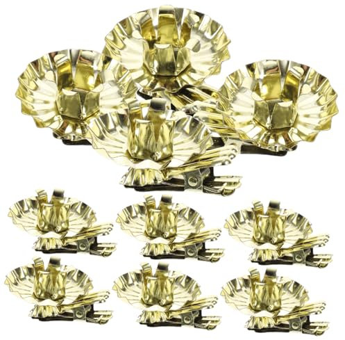 Cabilock 10St christbaumkerzenhalter Christbaum kerzenhalter weihnachtsdeko Drehbarer Kerzenhalter Weihnachts-Kerzenlichthalter-Clips Weihnachtskerzenclip Kerzenhalterclip Weihnachten Eisen