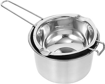 SHOWERORO Olla para Derretir Chocolate y Mantequilla 600ml para Baño María de Acero Inoxidable Mango Ergonómico y Fácil de Limpiar en Cocina y Repostería