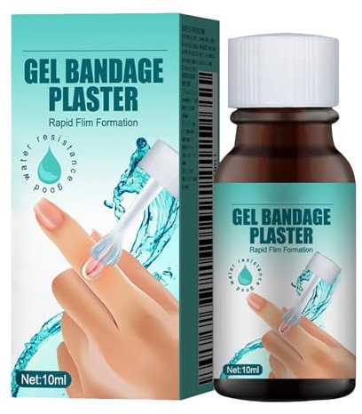 Gel Vendaje Yeso,Gel Líquido para el Cuidado de Heridas,Transpirable Vendaje Cuidado de la Piel,Gel Secado Rápido para El Cuidado Heridas,Vendaje Líquido Mejorado,Apositos Adhesivos Impermeables