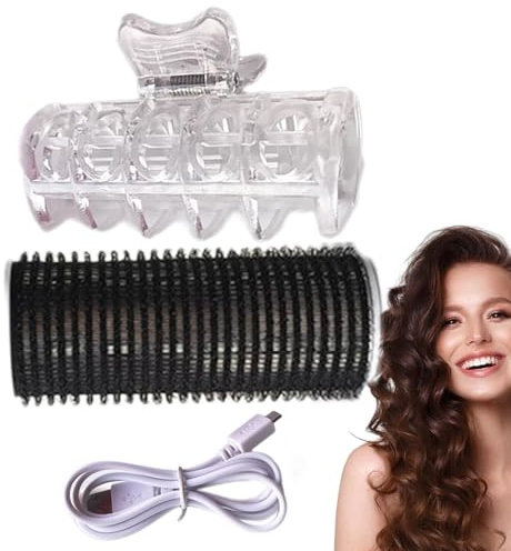 Hot Rollers | Bigodini resistenti al calore | Riccioli a lunga durata | Rulli adesivi | Bigodini portatili dal design innovativo riscaldato per arricciare i capelli