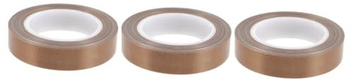 MUCKLILY 3rollen Ptfe Klebeband Hochtemperaturbeständiges Vakuumversiegelung Tape Für Lebensmittel Verschleißfestes Isolierband Für Hand-vakuumierer