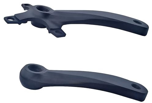Zeiwohndc Fahrrad-Kurbel-Set, Aluminiumlegierung, 152 mm, Fahrradpedal, Kurbelarm, Ersatz für Mountainbike, Rennrad