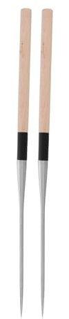 Alipis Palillos Chinos Reutilizables De Acero Inoxidable 150 Mm Con Punta Afilada, Resistentes Al Calor, Multifuncionales Para Sushi y Cocina Japonesa, Juego De 2 Piezas