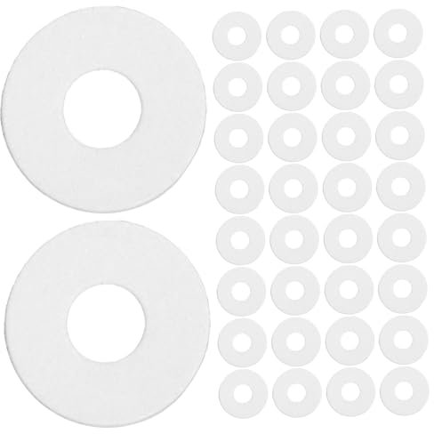 Alipis 500pièces Rondelles De Poignée De Porte De Douche Rondelles Vinyle pour Vis Joints De Vis De Poignée De Douche Accessoires De Réparation