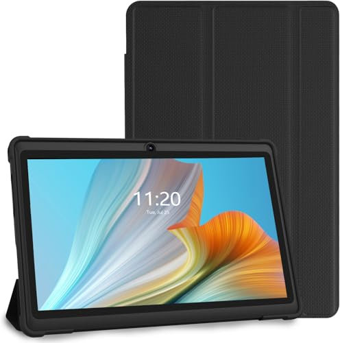 VASOUN 7 inchTablet, Android 13 with 32GB ROM, Tablet PC with Quad Core Processor, GMS Certified WiFi Dual Camera, Portable Tablets with Case