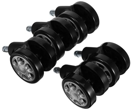 Office Chair Caster Wheels 2.5 Inch 5pcs Black Replacement