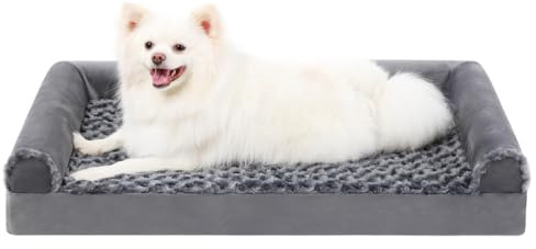 PJDDP Orthopädisches Hundebett, rutschfest Hundebetten, Kuschelig Plüsch Hundesofa, Abnehmbar Und Waschbar, Wasserdichtes Innenfutter, Für Große, Mittelgroße & Kleine Hunde,XXL