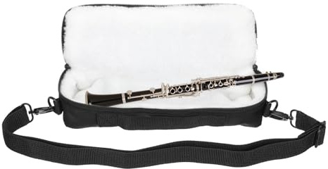 Praktische Piccolo Tasche aus Canvas und Plüsch in Schwarz | Leicht zu Tragen, Handliches Format für Unterwegs, Kompakt und Bequem für Transport