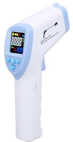 RASTKY Thermomètre Infrarouge de Détection de Fièvre Vétérinaire de Haute Précision pour Porcs, Bovins, Moutons, Chiens, sans Contact avec écran LCD rétroéclairé pour Thermomètre pour Animaux de