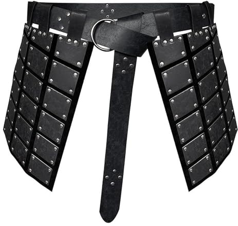Gonna medievale da combattimento, cintura medievale per cosce, protezione vintage realistica per spettacoli, feste, cosplay, uomini