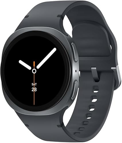 Samsung Galaxy Watch8 AI Smart Watch, 40mm Bluetooth, Graphite with Sport Band, 3nm Processor, Health & Sleep Coach, Fitness Tracker, Super AMOLED Display UK Version