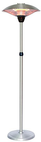 BAKAJI Stufa a Fungo a Infrarossi 2000W Patio per Interno Esterno IP44 con Accensione a Corda