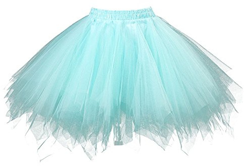 Karneval Erwachsene Damen 80's Tüllrock Tütü Röcke Tüll Petticoat Tutu