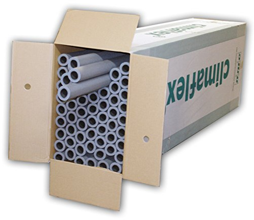 NMC 3001116 120m Rohrisolierung 15 mm x 13 mm 100cm 1m PE Schaum Isolierung Rohrisolation Dämmung Heizungsrohre Heizung