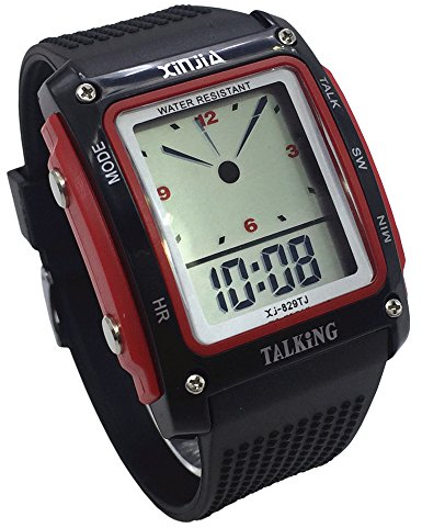 Montre parlante en espagnol pour enfants, seniors et malvoyants Noir 829TS