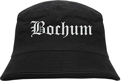 HB_Druck Bochum Fischerhut - Bucket Hat - Bestickt - Schwarz L/XL