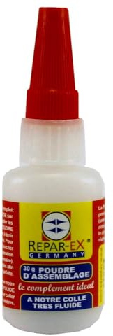 REPAR-EX – Repar-ex-Montagepulverflasche – Klebstoff-Montagezusatz – alle Stützen – 30-Gramm-Flasche