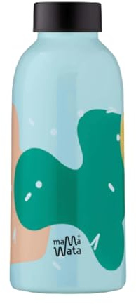 MamaWata - Borraccia Termica 470 ml in Acciaio Inox, Bottiglia Termica 24h Cold 12h Hot Ermetica, Borraccia Personalizzata Confetti, Borracce Termiche Bambini Ragazzi Adulti, BPA Plastic-Free 18,5H cm