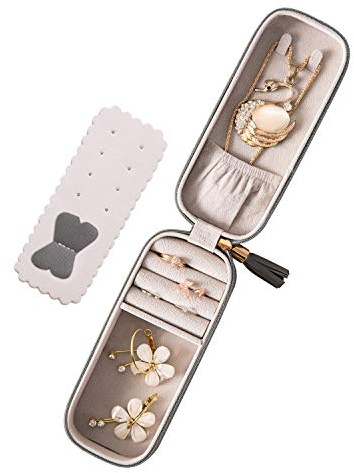 SANQIANWAN PU-Leder Klein Schmuckkästchen Schmuckkästchen Damen Schmuckkoffer Reise Schmuckaufbewahrung Schmuckbox Damen Schmuckschatulle für Ringe,Ohrringe,Halskette,Armbanduhr