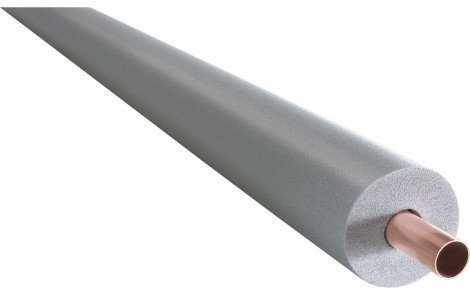 Pack of 3 x 2 Metre Lengths of 13mm Wall 15mm Pipe Climaflex Total 6 Metres Polyethylene Pipe Insulation (Silver)