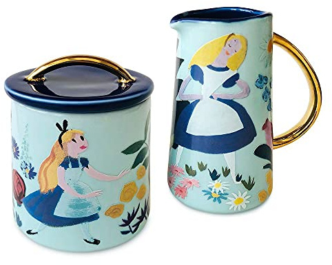 Disney Alice in Wonderland by Mary Blair Creamer and Sugar Bowl Set