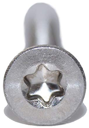 Senkschrauben mit Innensechsrund M8X10 TX45 6 Stück ISO 14581 A2 Edelstahl rostfrei Senkkopfschraube