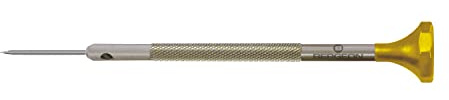 Bergeon Schraubendreher 30081-AT-080, aus Inox, mit Edelstahlklinge, 0,8 mm, mit 2 Ersatzklingen