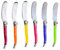Pradel Excellence - Set de 6 Couteaux à Beurre - Lames de 7 cm en Acier Inoxydable 2CR14 - Manches Colorés Effet Nacré en ABS - Ensemble Coutellerie Compatible Lave-Vaisselle - Boîte Couleur