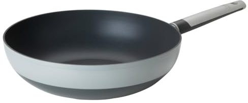 Tasty Antihaft-Wokpfanne zweifarbig, 28x7,8cm – Geschmiedetes Aluminium, Induktionsgeeignet, Soft-Touch-Griff