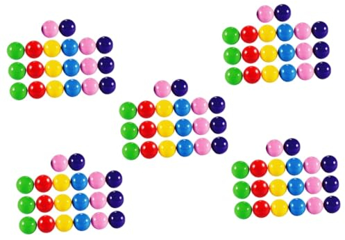 ibasenice 5 Sets Kunststoff-Pong Für Tombola-Spielzeug Leuchtende Farben Für Veranstaltungen Und Partys 20 Stück X 5