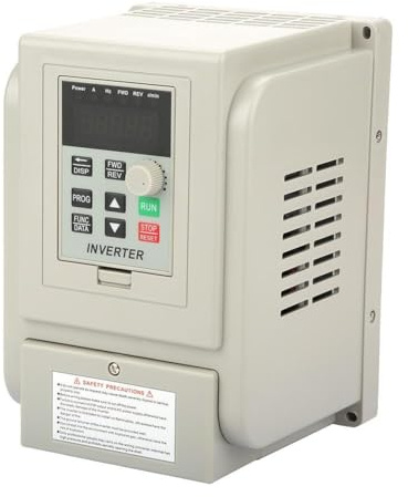 BuyWeek Variatore di Frequenza 220VAC Azionamento a Frequenza Variabile Monofase Convertitore di Frequenza VFD per Motore CA Trifase da 2,2 kW