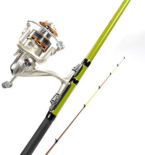 GRFIT Angelrute Teleskopische Angelrute und Metallreel-Combo-Set Angelstange for Reise Salzwasser Süßwasserboot Anfänger Anfänger Anfänger Angelzubehör (Size : 1.3M)