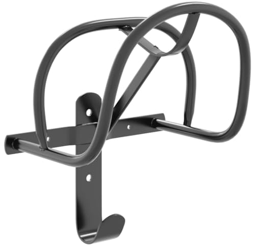 vidaXL Trensenhalter, Zaumhaken Wandmontage, Trensenaufhänger für Scheune Sattelkammer Stall, Trensenhaken, Schwarz Pulverbeschichtetes Eisen