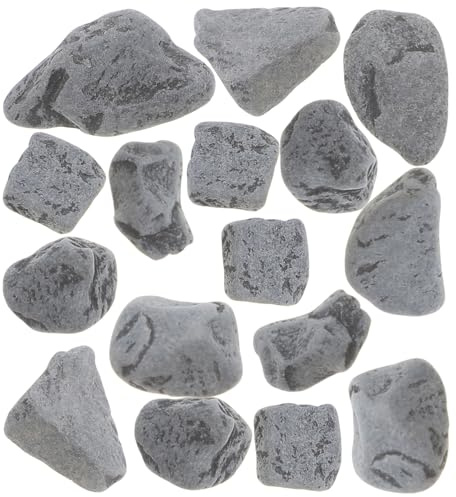 FONDOTIN 1satz Dekorativer Schwarzer Kies Für Aquarien Und Terrarien Als Pflanzengrundlage Und Vasenfüller Sorgt Für Einen Natürlichen Look Und Hebt Die Farben Ihrer Fische Und Pflanzen