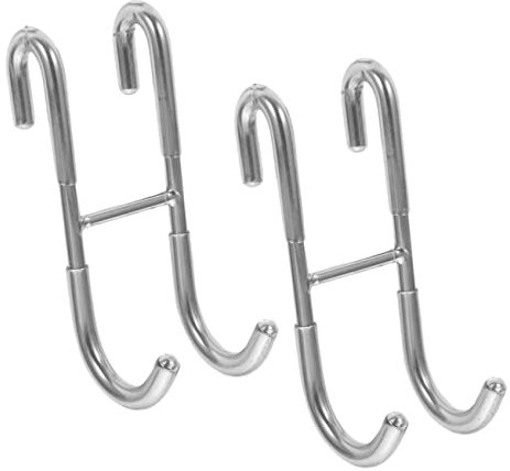 DIYEAH Gancio La Porta in Acciaio Inox 304 Per Bagno e Doccia Set Da 2 Pezzi Gancio Resistente Per Asciugamani Facile Installazione Senza Foratura Organizer Per Spazio Bagno