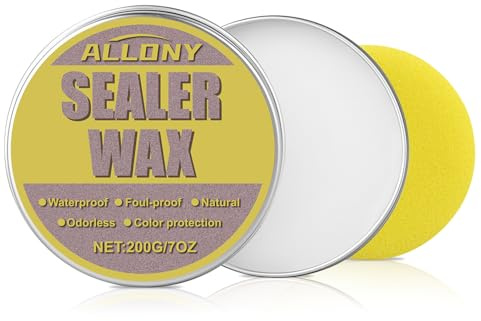 Sealer Wax, Gips Versiegelung Wasserfest Wachs Set, Schützt vor Flecken | Versiegelung für Gießpulver, Geeignet für Stein/Bastelbeton zum Gießen/Marmor/Quarz/Granit/Schiefer/Keramikoberflächen, 200g