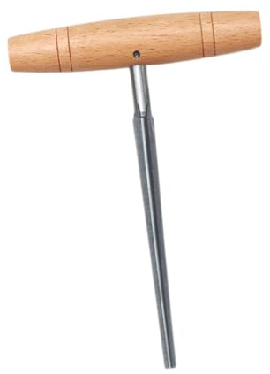 Violin Peg Hole Reamer Tool - 1:26 Taper Reamer for Violin Making & Repair with Ergonomic Wooden Handle - Heavy Duty Metal Construction - 5.91x4.33inch