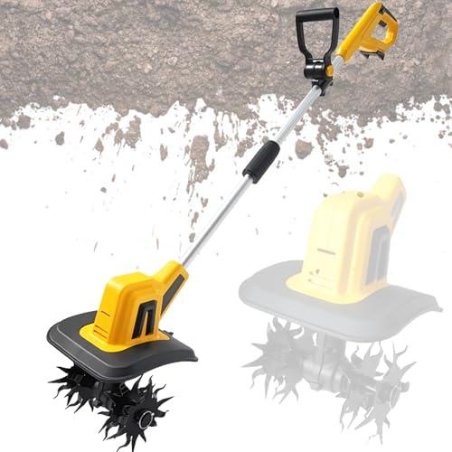 VNATWGOO Motobineuse éLectrique sans Fil, Motobineuse Largeur De Travail 22 Cm, Profondeur 16 Cm