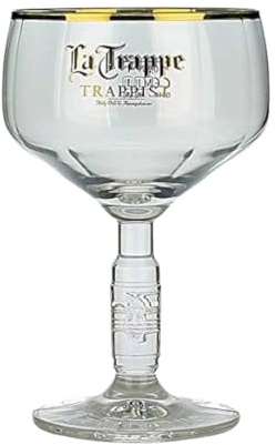 La Trappe Trappist Beer Chalice, 250ml | Half Pint, Official Branded Glass, Classic Trappist Beer Glassware