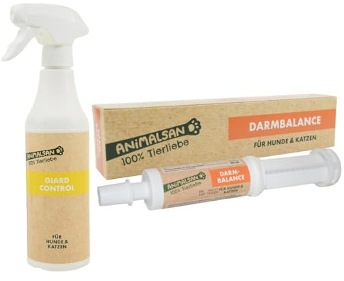Animalsan DarmBalance 64ml und GiardControl 500ml Bundle für Hunde & Katzen