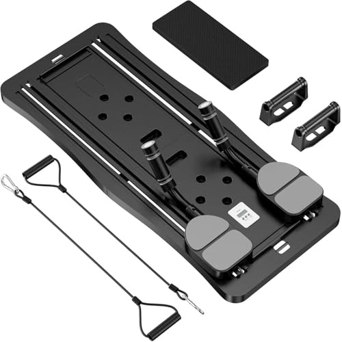 Fousenuk 4-i-1 pilatesreformatorset, vikbar träningsbräda