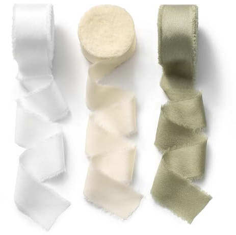 CHUQING Satinband Geschenkband Breit Schleifenband Hochzeit für Geschenke Mehrfarbig