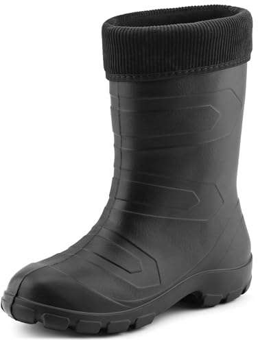 Ladeheid Bottes de Pluie Thermiques en EVA Femme LALMG879(Noir/Noir, 38 EU)