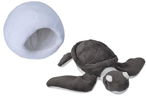 Wild Republic Hatchling Tortue De Mer Verte, Animal en Peluche, 15 cm, Cadeau pour Bébés, Peluche Écologique, Rembourrage Fabriqué à Partir de Bouteilles d’Eau Recyclées