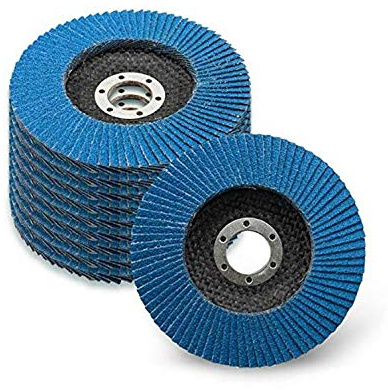TOOLSTAR Lot de 10 disques abrasifs à lamelles, 125 mm, grain 120, disques abrasifs en acier inoxydable pour meuleuses d'angle de 125 mm