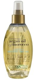 OGX Argan Oil of Morocco Weightless Reviving Dry Hair Oil Mist, Lightweight Hydration, Frizz Control, Shine Enhancement for Dry, Damaged Hair, Packaging May Vary, 118 ml