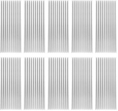 Disipador de Calor de Aluminio de 10 Piezas, Aleta de enfriamiento más fría de 40x8x100 mm, para enrutador, Placa Base, Placa de Circuito, CPU, Transistor, etc.