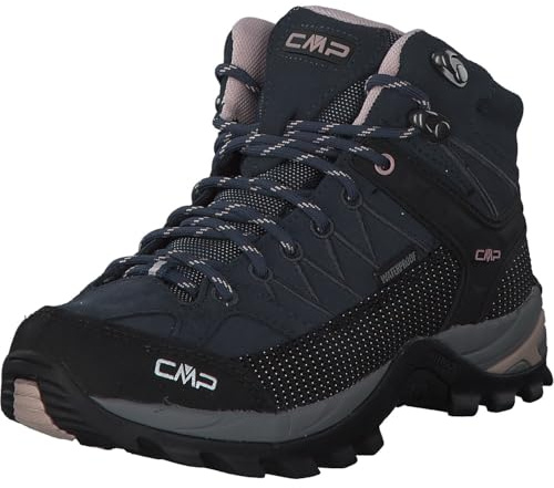 CMP Rigel Mid Wmn trekking sko Wp dam Promenadsko, Asfalt anancite ros, 36 EU